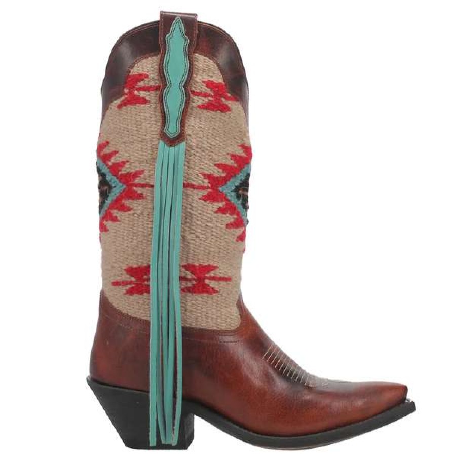 Booties * | Laredo Ladies Bailey Western Snip Toe Boots 52375 Crazy Deals Brown