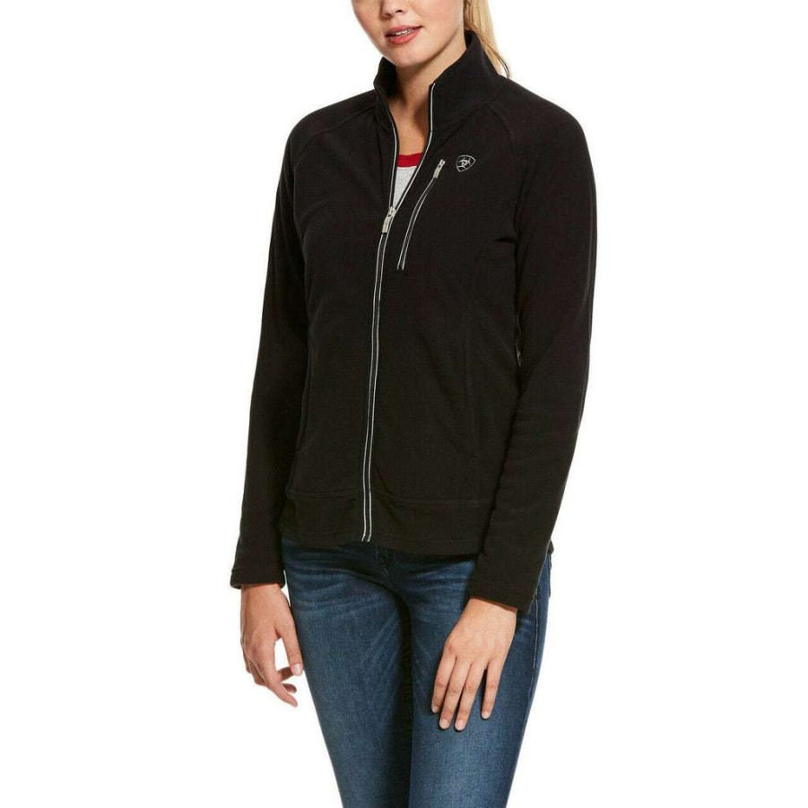 Fashions * | Ariat Ladies Basis 2.0 Full Zip Jacket 10028272 Shop Black